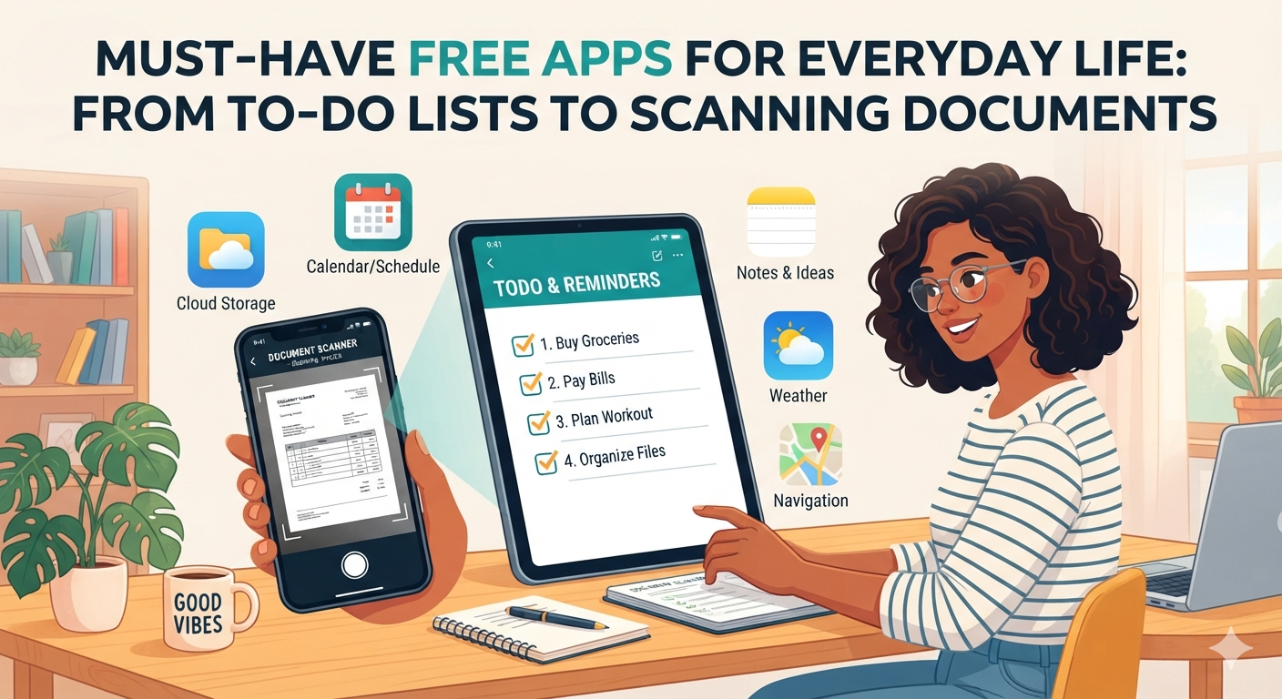 Must‑Have Free Apps for Everyday Life: From To‑Do Lists to Scanning Documents