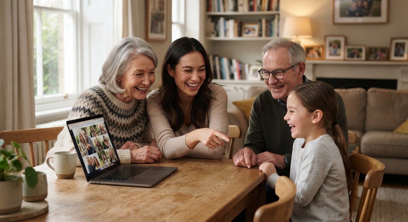 The Safest Way to Share Photos with Family Without Social Media